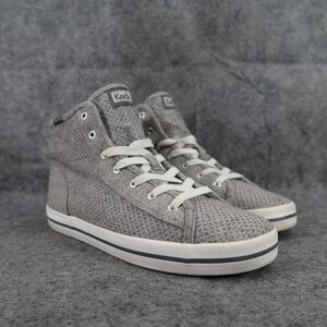 Keds Shoes Womens 8.5 Sneakers Lifestyle Athletic Hight Top Kickstart Wool Grey
